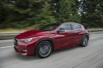2019 Infiniti QX30S in Magnetic Red - Driving Front Left Three-quarter View